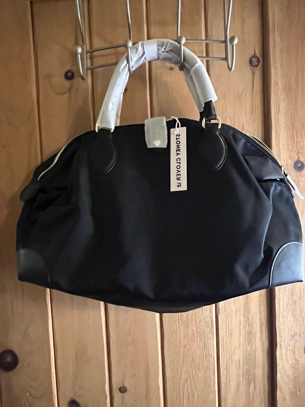 Stoney Clover Lane Weekender w/strap  in Noir NWT